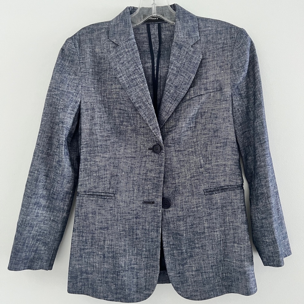 Theory - Tailored Linen Blazer